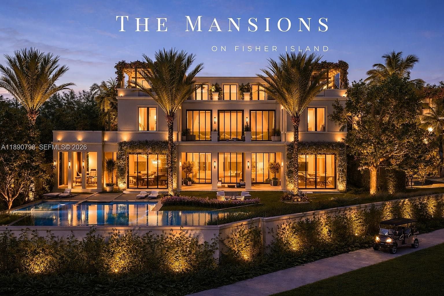 Island mansion with rooftop yoga deck