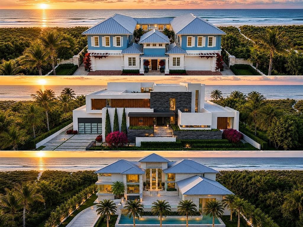 Gulf-front estate on almost one acre