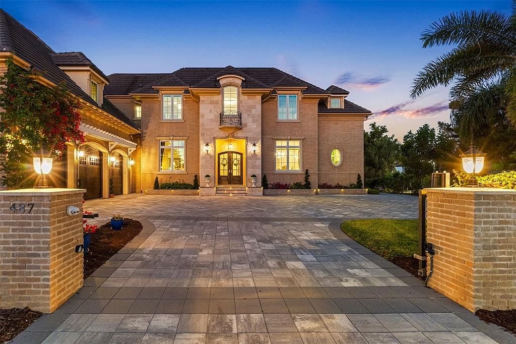French country estate on a gated island