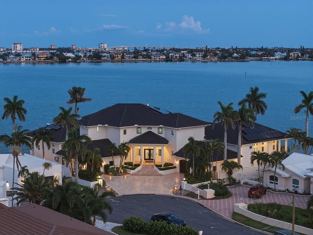 Waterfront estate with private elevator